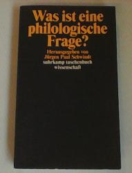 Billede af bogen Was ist eine philologische Frage?