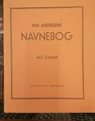 Billede af bogen Mix Andresens Navnebog.
