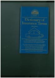 Billede af bogen Barron's Dictionary of Insurance Terms
