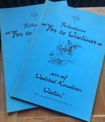 Billede af bogen Folkedanse for to violiner 1 og 2 violin 1-2