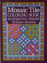 Billede af bogen MOSAIC TILE - Coloring Book: 46 Geometri designs