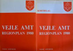 Billede af bogen Vejle Amt Regionplan 1980 med kortbilag i særskilt mappe