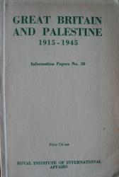 Billede af bogen Great Britain and Palestine 1915-1945