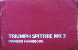 Billede af bogen Triumph Spitfire Mk 3 Owner's Handbook No. 545017