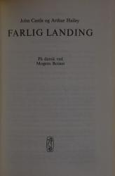 Billede af bogen Farlig landing
