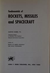 Billede af bogen Fundamentals of ROCKETS, MISSILES and SPACECRAFT