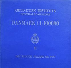 Billede af bogen Geodætisk Instituts Generalstabskort Danmark i 1:100000 - Bind II: Det sydlige Jylland og Fyn