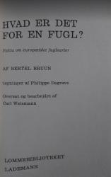 Billede af bogen Hvad er det for en fugl? - Fakta om europæiske fuglearter