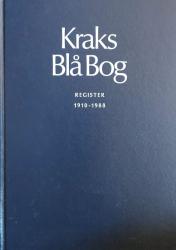 Billede af bogen Kraks Blå Bog - Register 1910-1988 