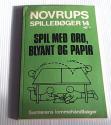 Billede af bogen Novrups Spillebøger 14- Spil med ord, blyant og papir