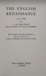 Billede af bogen The English Renaissance 1510-1688: Introductions to English Literature - Volume II