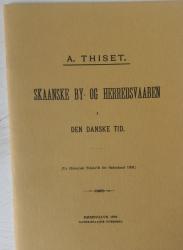 Billede af bogen Skaanske By- og Herredsvaaben i den Danske Tid.