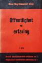 Billede af bogen Offentlighet og erfaring: Til organisasjonsanalysen av borgerlig og proletarisk offentlighet