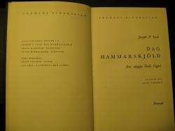 Billede af bogen Dag Hammarskjöld - Den trygge Freds Vogter