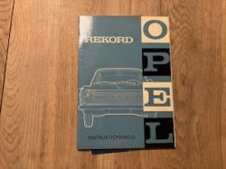 Billede af bogen Opel Rekord Instruktionsbog