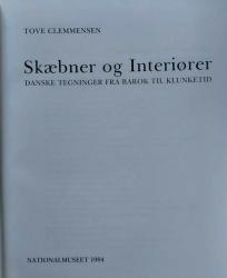 Billede af bogen Skæbner og Interiører -Danske tegninger fra Barok til Klunketid