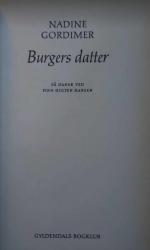 Billede af bogen Burgers datter