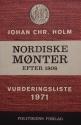 Billede af bogen Nordiske mønter efter 1808 - Vurderingsliste 1971