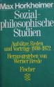 Billede af bogen Sozialphilosophische Studien