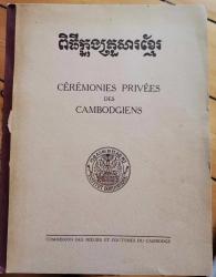 Billede af bogen Cérémonies privées des Cambodgiens