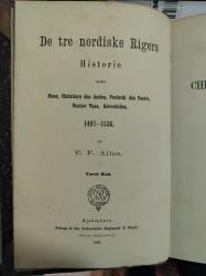 Billede af bogen De tre nordiske Rigers Historie, 5 bind, 1864-1872