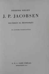 Billede af bogen J.P. Jacobsen – Digteren og mennesket – en literær undersøgelse