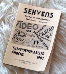 Billede af bogen Sekvens - Filmvidenskabelig Årbog 1983