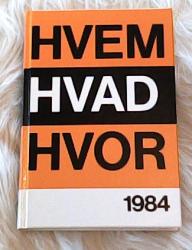 Billede af bogen Hvem Hvad Hvor 1984