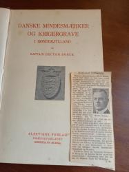 Billede af bogen Danske mindesmærker og Krigergrave i Sønderjylland