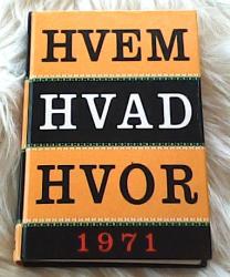 Billede af bogen Hvem Hvad Hvor 1971