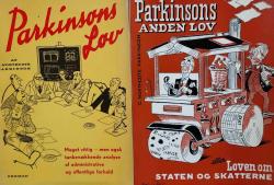 Billede af bogen Parkinsons lov Eller stræben efter Fremgang - og - Parkinsons anden lov Eller Loven om staten og skatterne (2 bind)