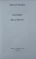 Billede af bogen SAI BABA – Man of Miracles