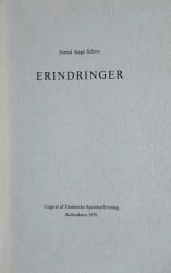 Billede af bogen Erindringer