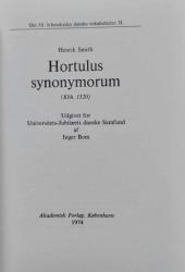 Billede af bogen Hortulus synonymorum