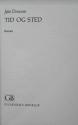 Billede af bogen Tid og sted -roman Billede af bogen Tid og sted -roman
