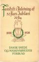 Billede af bogen Festskrift i Anledning af 50 Aars Jubilæet 20 Aug.  1888 - 1938 - Dansk Smede og Maskinarbejder Forbund