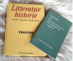 Billede af bogen Litteraturhistorie for Folkeskolen - Tekster + Noter