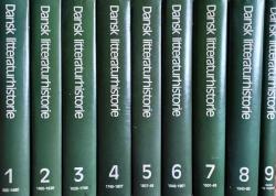 Billede af bogen Dansk litteraturhistorie – Bind 1-9