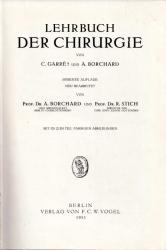 Billede af bogen Lehrbuch der Chirurgie