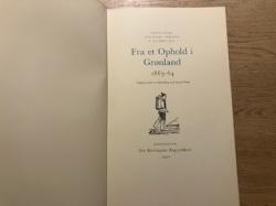 Billede af bogen Fra et ophold i Grønland 1863-64