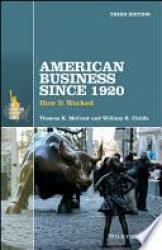 Billede af bogen American Business Since 1920: How It Worked