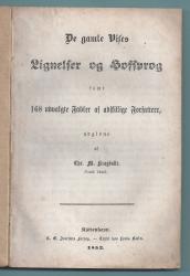 Billede af bogen De gamle Vises Lignelser og Hofsprog