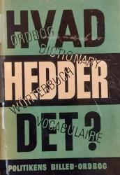 Billede af bogen Politikens billedordbog: Hvad hedder det?