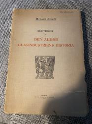 Billede af bogen DEN ÄLDRE GLASINDUSTRIENS HISTORIA, bog gammelt glas, glashistorie 