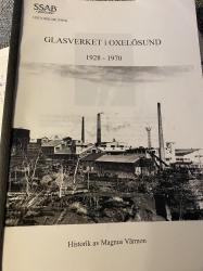 Billede af bogen GLASVERKET I OXELÖSUND 1928-1970