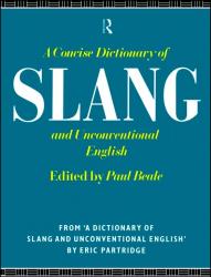 Billede af bogen A Concise Dictionary of Slang