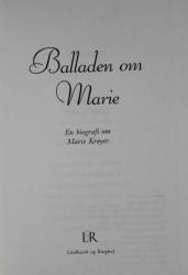 Billede af bogen Balladen om Marie –En biografi om Marie Krøyer