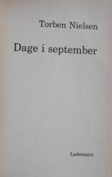 Billede af bogen Dage i september