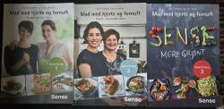 Billede af bogen Sense. Mad med hjerte og fornuft l, ll, lll