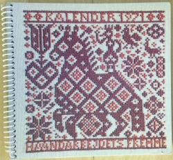 Billede af bogen Haandarbejdets Fremme - Årets korssting - Kalender 1971